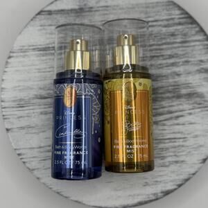 Bath & Body Works Disney Princess Fine Fragrance Mists x2 Cinderella & Belle NEW